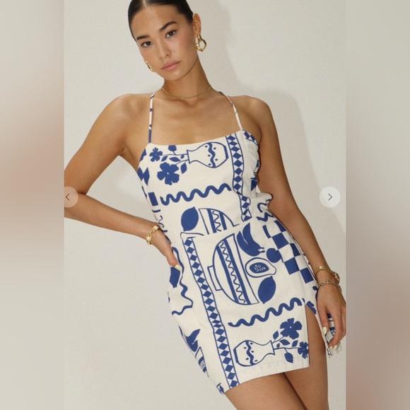 Bailey rose summer home open back mini dress - Picture 1 of 7